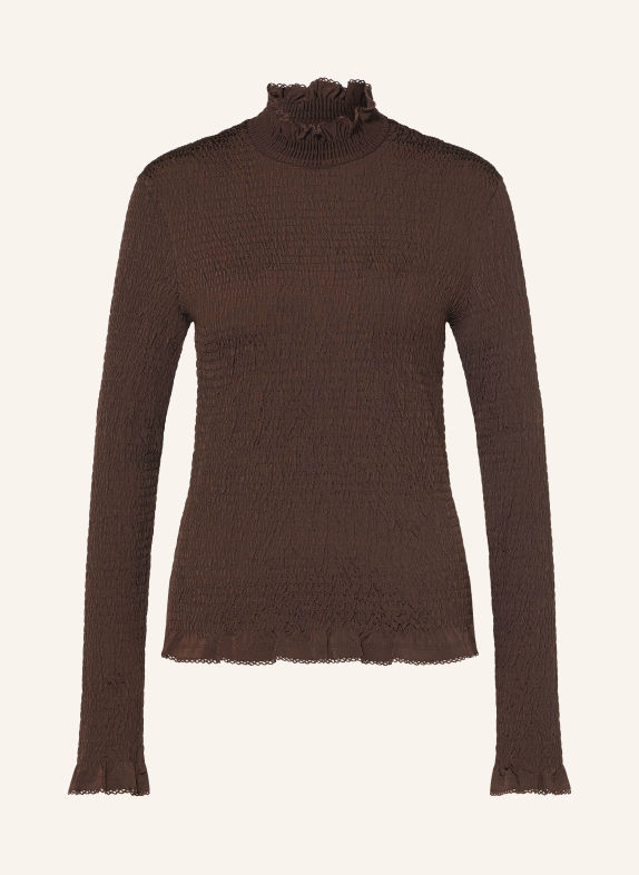 SANDRO Blusenshirt LYA DUNKELBRAUN