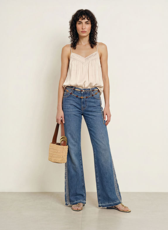 ba&sh Satintop CLOVIS BEIGE