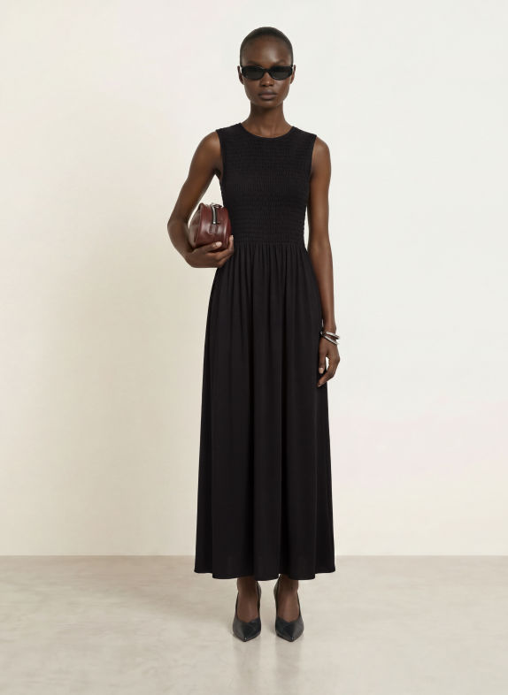 ALLSAINTS LUNA Jersey Dress BLACK