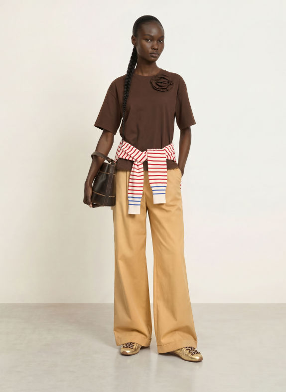CLAUDIE PIERLOT T-Shirt DUNKELBRAUN