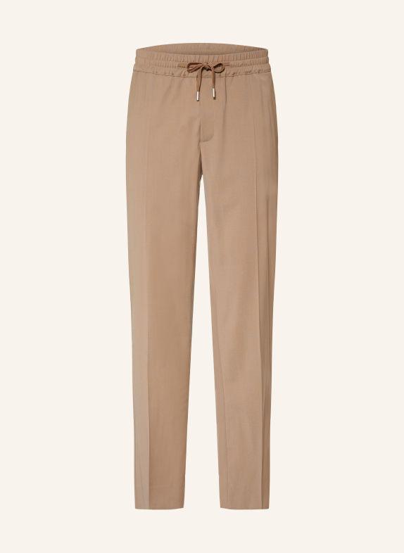 SANDRO Spodnie w stylu dresowym, o kroju slim fit CAMELOWY