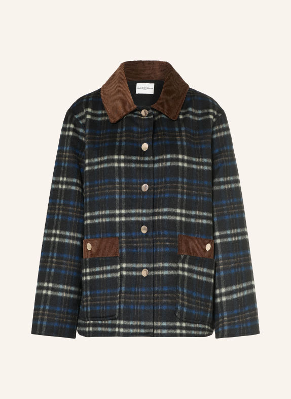 CLAUDIE PIERLOT Overjacket im Materialmix SCHWARZ / HELLGRAU / BLAU