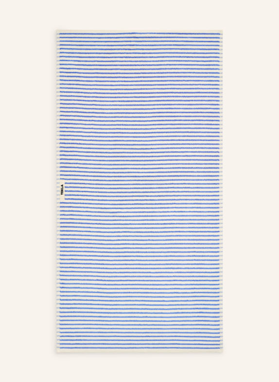 TEKLA Hand towel LIGHT BLUE / WHITE