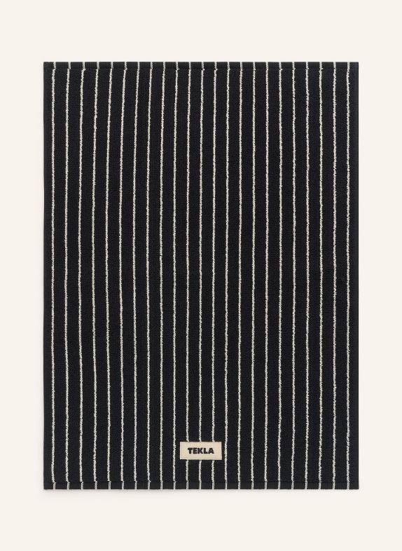 TEKLA Badematte SCHWARZ / WEISS