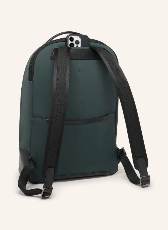 TUMI HARRISON WARREN Backpack with laptop compartment DARK GREEN / BLACK