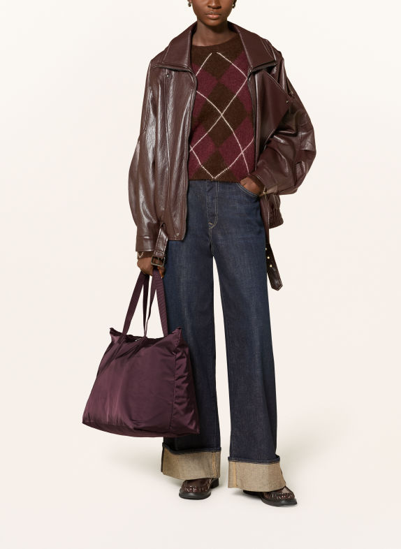 TUMI VOYAGEUR Shoppers JUST IN CASE® LARGE met Pouch DONKERROOD