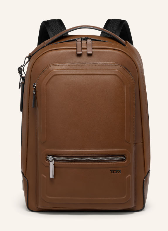 TUMI Sac à dos HARRISON BRADNER avec compartiment pour ordinateur portable COGNAC