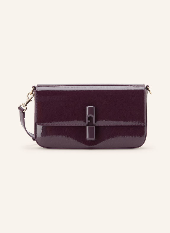 FURLA Schoudertas IRIDE SMALL DONKERPAARS / GOUD