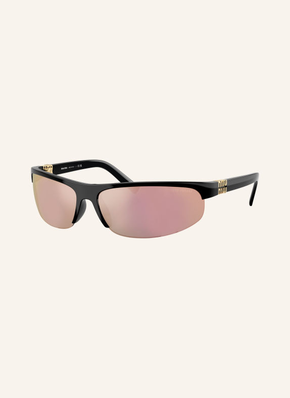 MIU MIU Sonnenbrille MU A02SF SCHWARZ/ DUNKELGRAU VERSPIEGELT