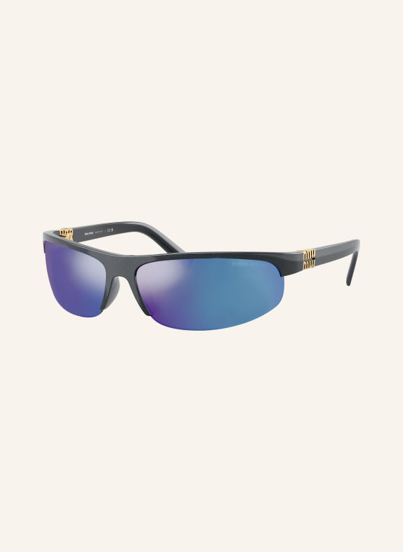 MIU MIU Sonnenbrille MU A02SF GRAU/ BLAU VERSPIEGELT