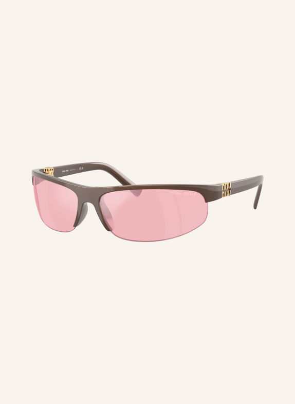 MIU MIU Sonnenbrille MU A02SF DUNKELBRAUN/ PINK VERSPIEGELT