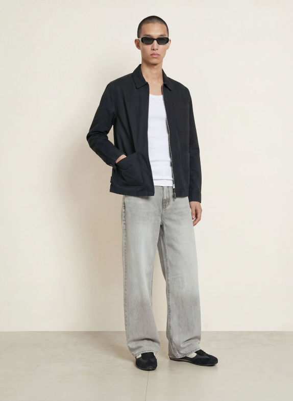 ALLSAINTS Overjacket DOLWEN mit Nieten SCHWARZ