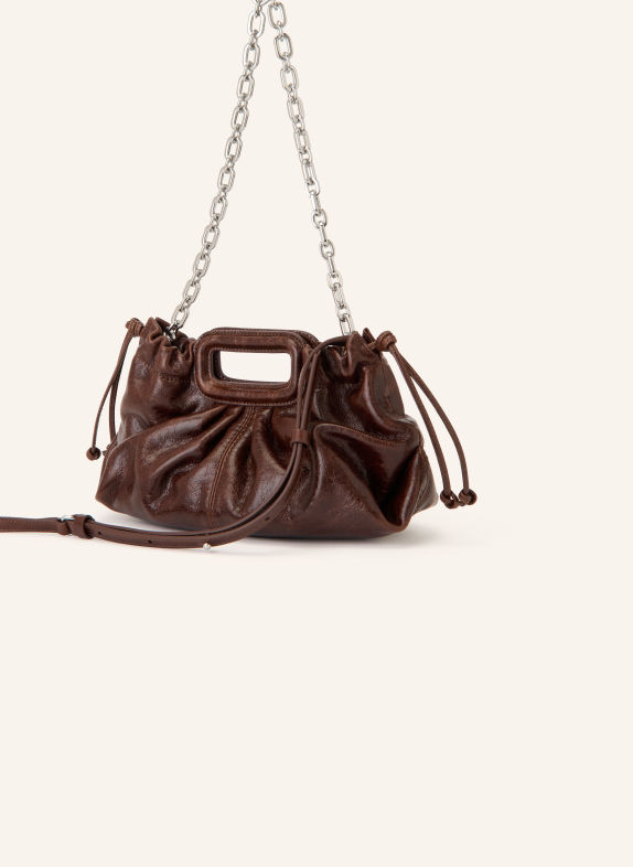 maje Handtasche DUNKELBRAUN