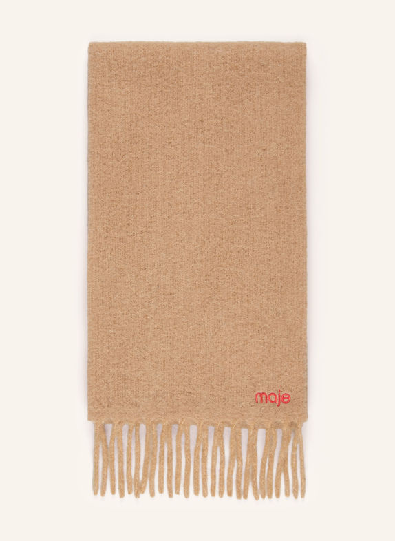maje Szal z alpaki CAMELOWY