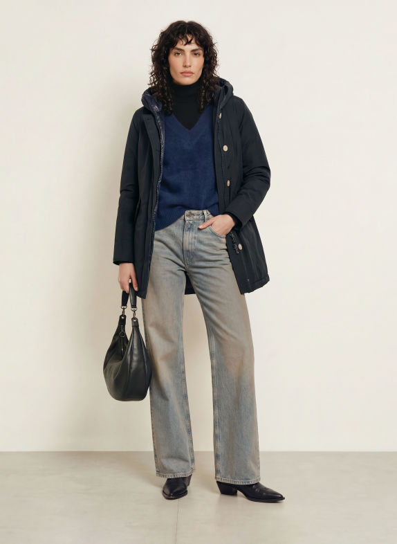 WOOLRICH Donsparka ARTIC DONKERBLAUW