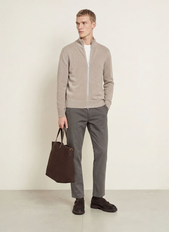 Marc O'Polo Strickjacke HELLBRAUN