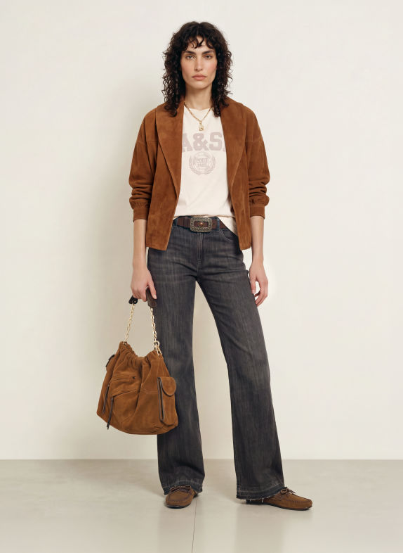 ba&sh Shopper JUNE MEDIUM BRAUN / GOLD