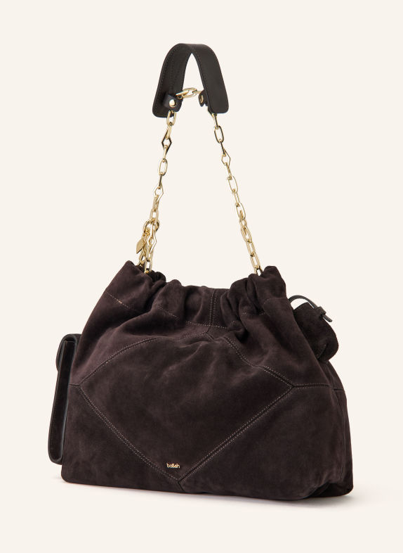 ba&sh Shopper JUNE MEDIUM MÖRKLILA / GULD