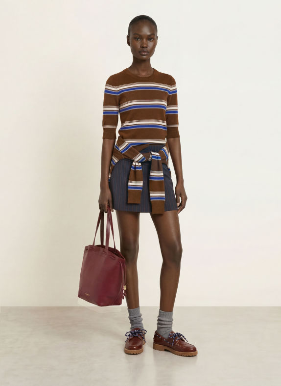CLAUDIE PIERLOT Shopper DUNKELROT / GOLD