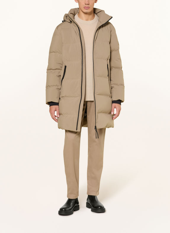 Marc O'Polo Doudoune longue avec capuche amovible BEIGE