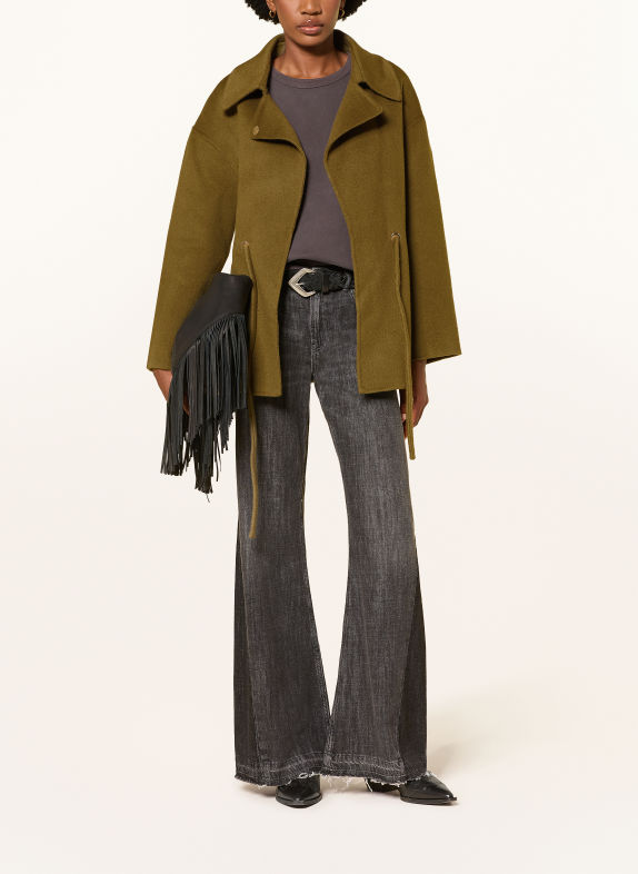 ba&sh Wollmantel KAM KHAKI