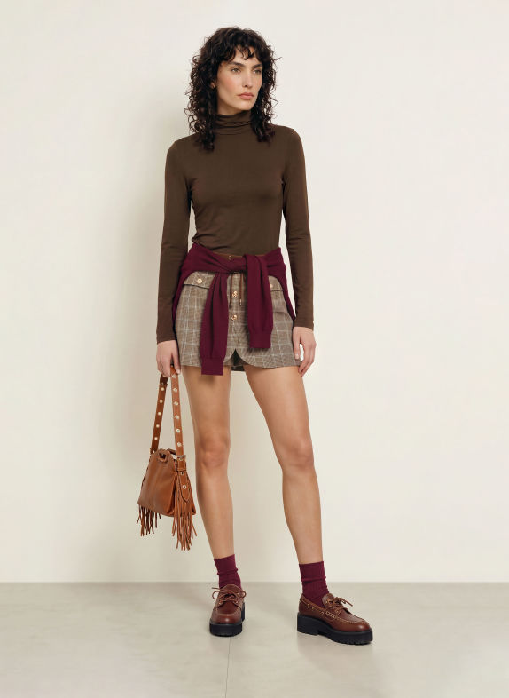 maje Longsleeve DUNKELBRAUN