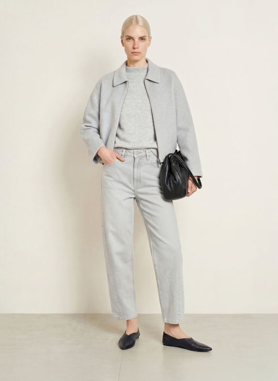 OPUS Barrel Jeans LOLAH HORIZON 70417 bright grey