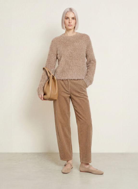 OPUS Pantalon en velours côtelé MYHA SOFTNESS BEIGE