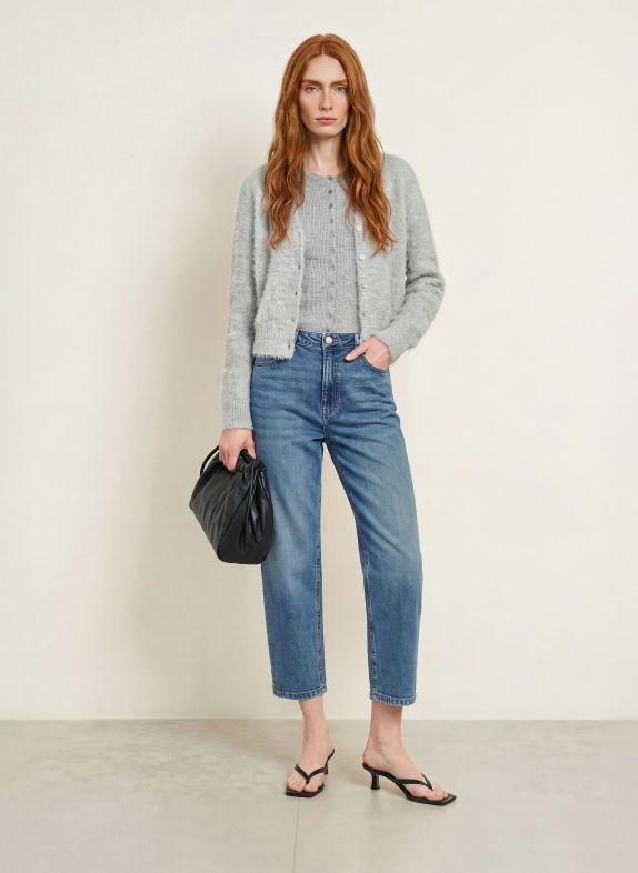 OPUS Barrel Jeans MAXIE HORIZON 70416 mid blue