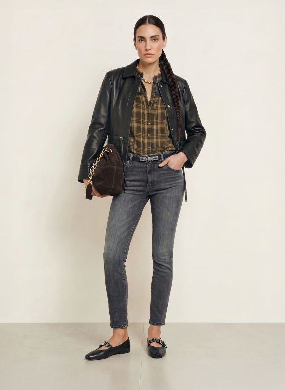 ba&sh Skinny Jeans NIKO GREY LIGHT GREY