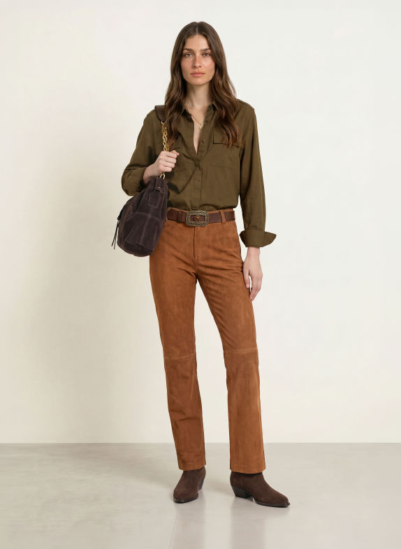 ba&sh Košilová halenka PALANI KHAKI