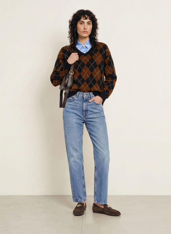 SANDRO Straight Jeans 4785 BLUE JEAN