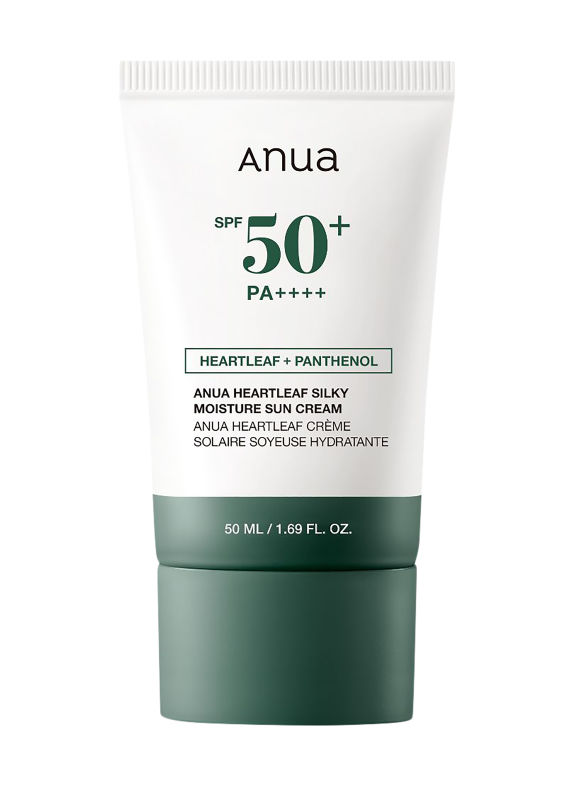 ANUA HEARTLEAF SILKY MOISTURE SUN CREAM SPF50+