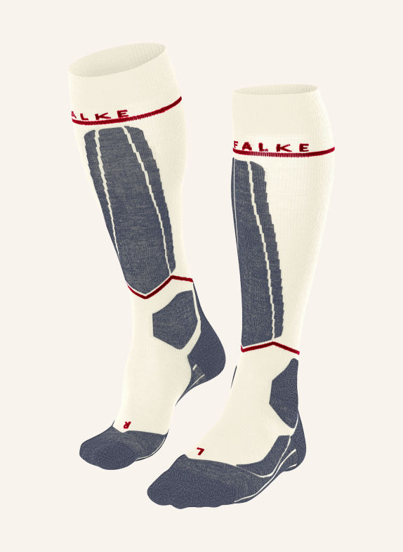 FALKE Skisocken SK4 COMPRESSION LIGHT mit Merinowolle 2040 off-white