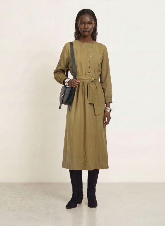 ba&sh Kleid CANNY KHAKI