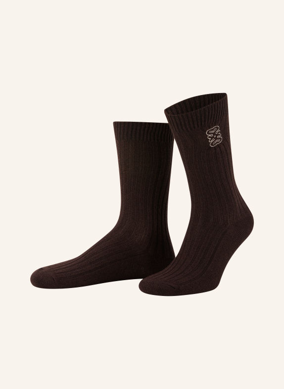 SANDRO Socken DUNKELBRAUN