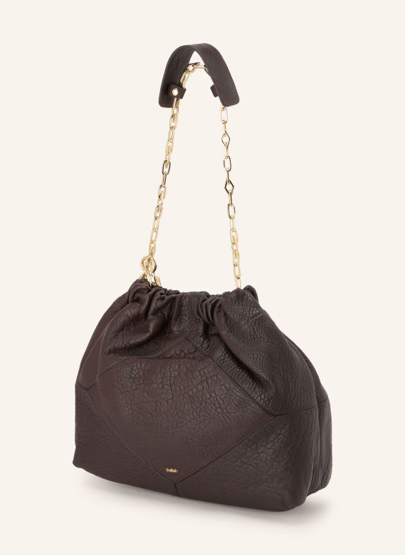 ba&sh Shopper JUNE MEDIUM TMAVĚ HNĚDÁ / ZLATÁ