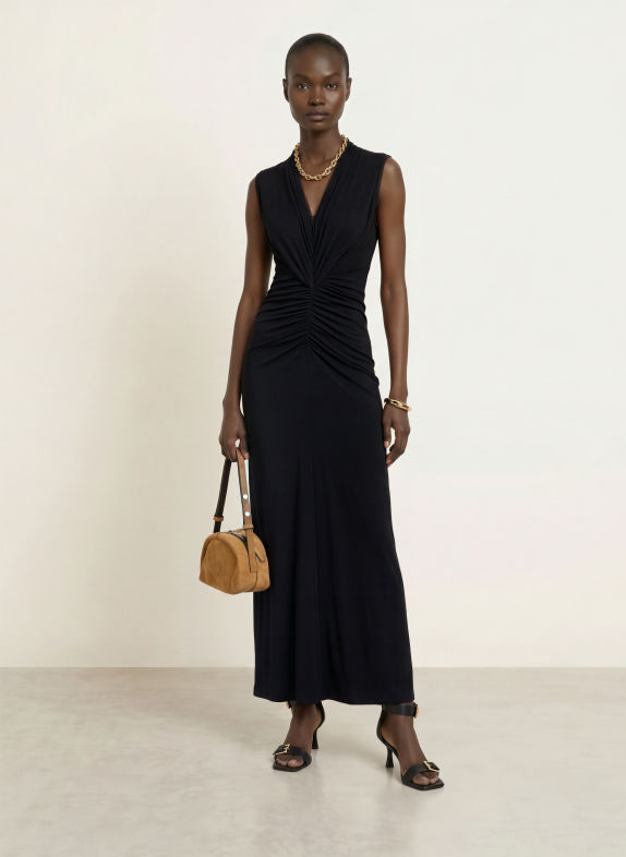 ALLSAINTS Jerseykleid DARIYA SCHWARZ