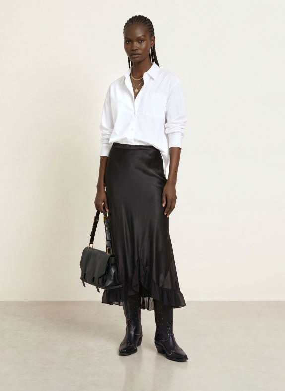 ALLSAINTS Chemisier oversize KAIA BLANC