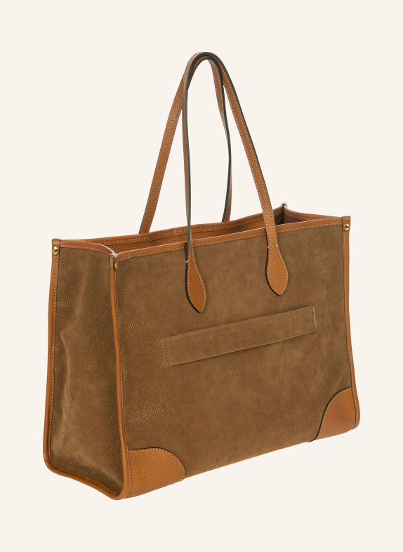 BRIC'S Sac cabas OPERA MEDIUM avec compartiment pour ordinateur portable MARRON / CHAMEAU