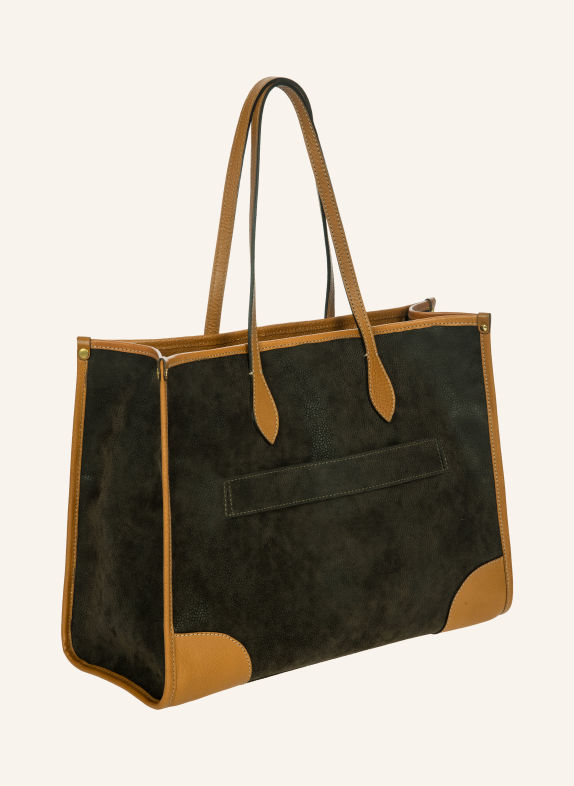 BRIC'S Sac cabas OPERA MEDIUM avec compartiment pour ordinateur portable GROEN / CHAMEAU