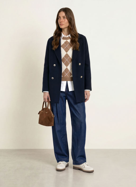 CLAUDIE PIERLOT Cabanjacke DUNKELBLAU