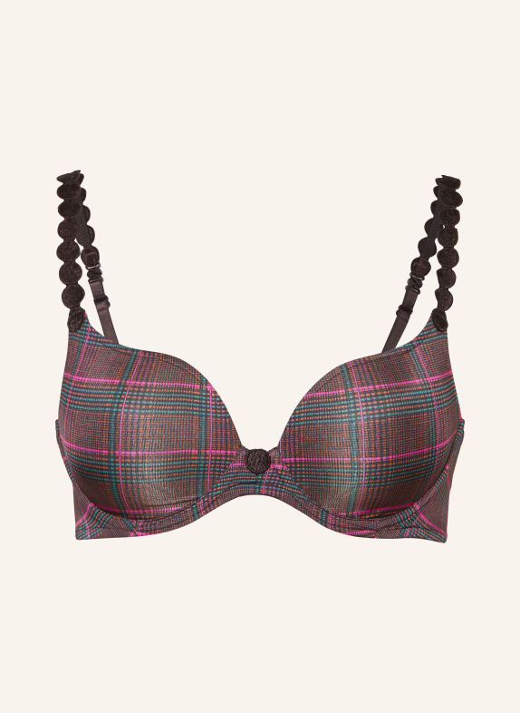 MARIE JO Soutien-gorge à coques TOM ROSE FUCHSIA / ORANGE FONCÉ / BLEU PÉTROLE