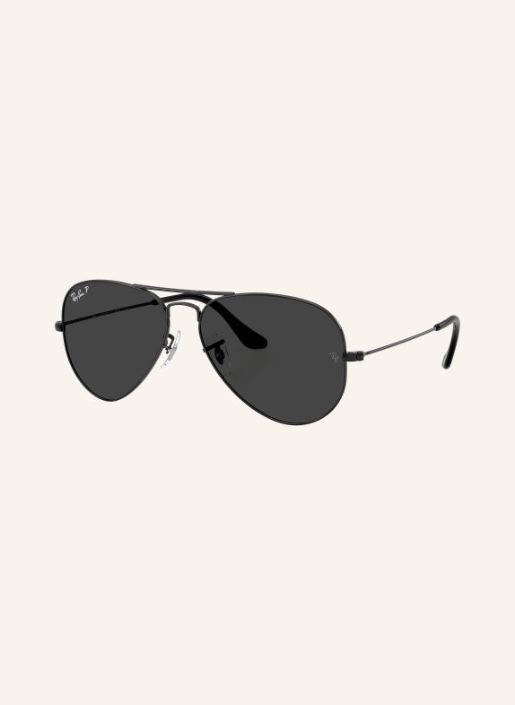 Ray-Ban Solbriller RB3025 AVIATOR SORT/MØRKEGRÅ POLARISERET