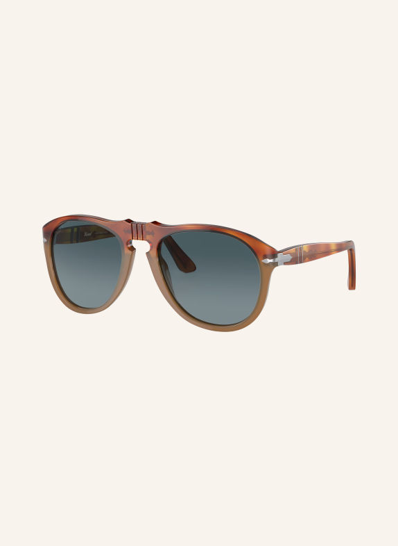 Persol Zonnebril PO0649 HAVANA/ BLAUW GEPOLARISEERD