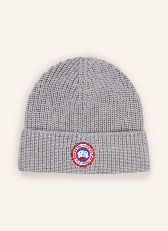 CANADA GOOSE Beanie LIGHT GRAY
