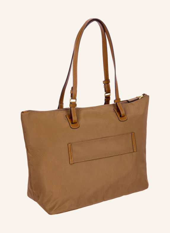 BRIC'S Shopper X-COLLECTION mit Pouch BRAUN / GOLD