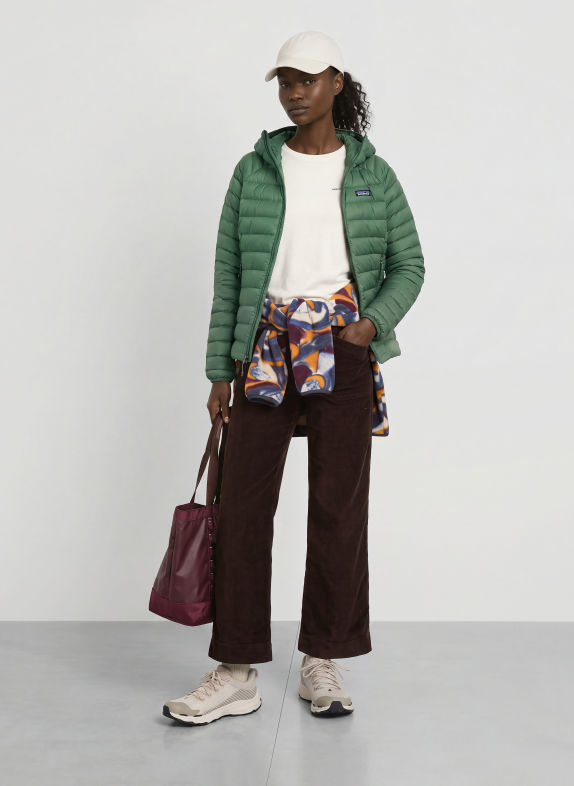 patagonia Lichtgewicht donsjack DOWN SWEATER GROEN