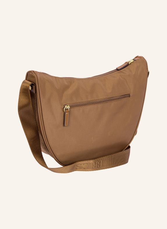 BRIC'S Taška přes rameno X-BAG HNĚDÁ / ZLATÁ