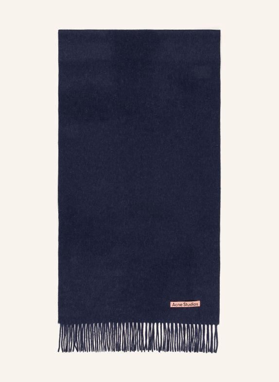 Acne Studios eșarfă ALBASTRU ÎNCHIS